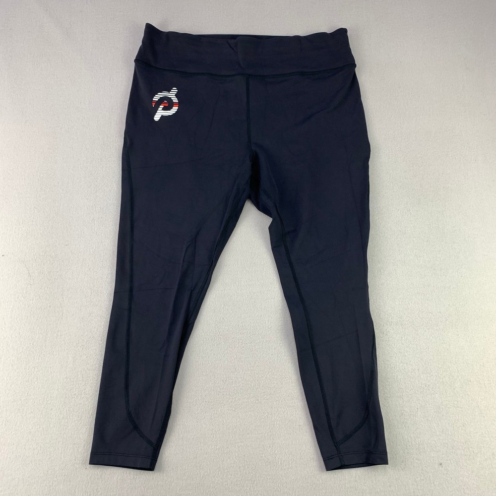 Peloton Leggings Women XXL Black Athletic Performance Cropped Cycling Training